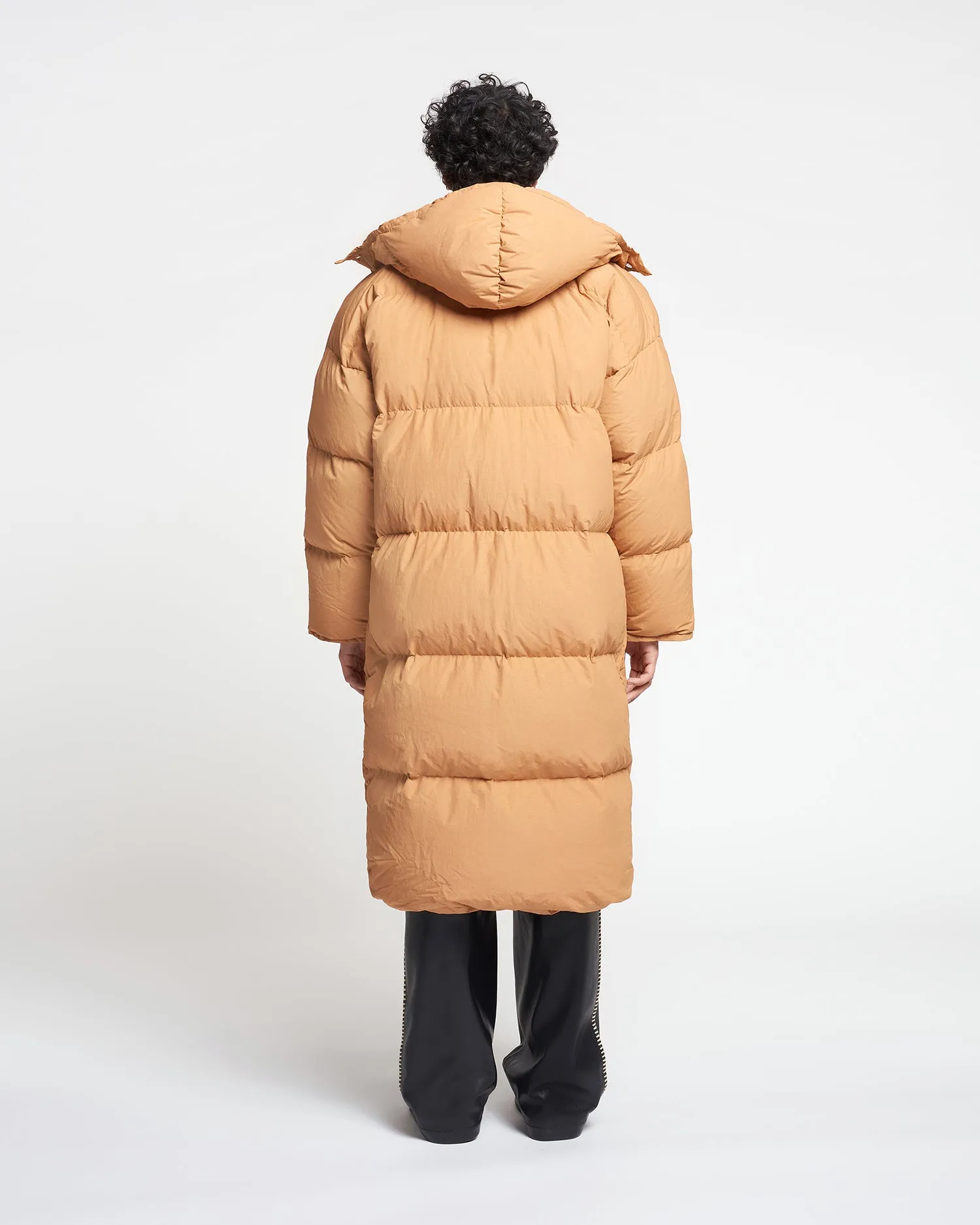 Riva - Tech Poplin Puffer Coat - Biscuit