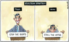 Steven Camley cartoon for The Herald - 5th January 2024 - (Print 1157)