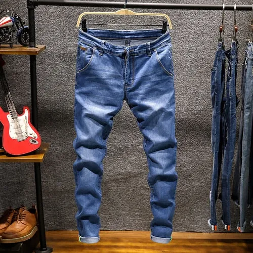 Stretch Casual Straight Jeans