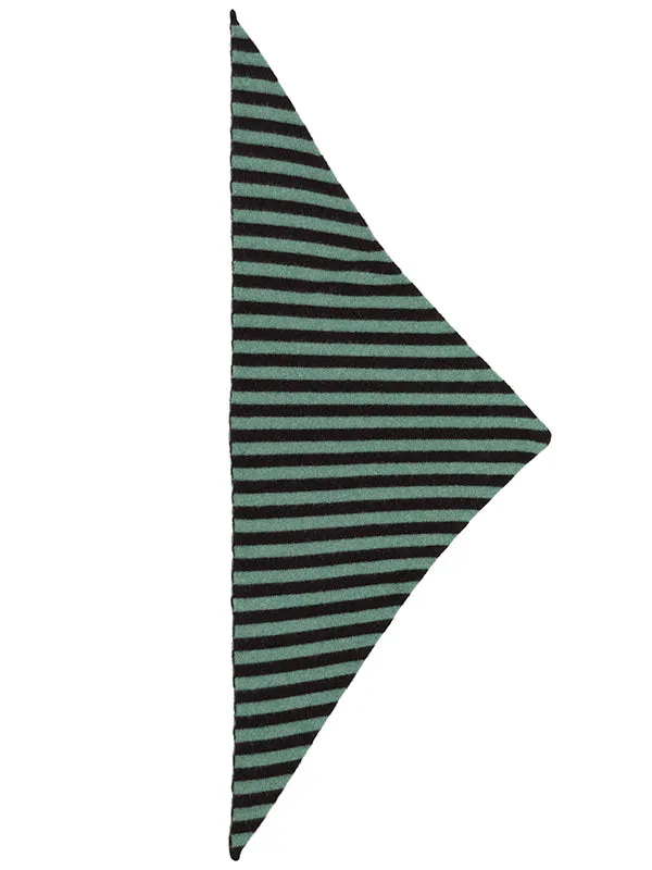 Striped Triangle Neckerchief Golden Eye & oatmeal