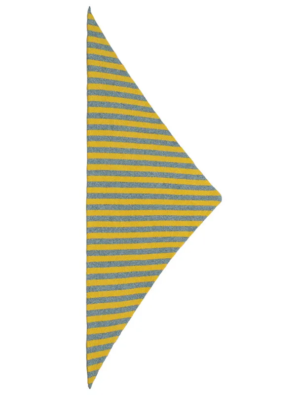 Striped Triangle Neckerchief Jungle & Turmeric Sample Sale