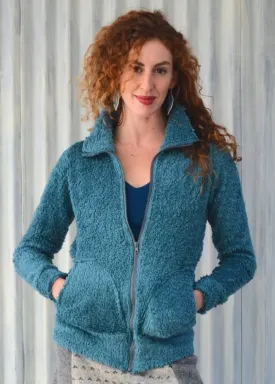 Turquoise Vancouver Zip Coat