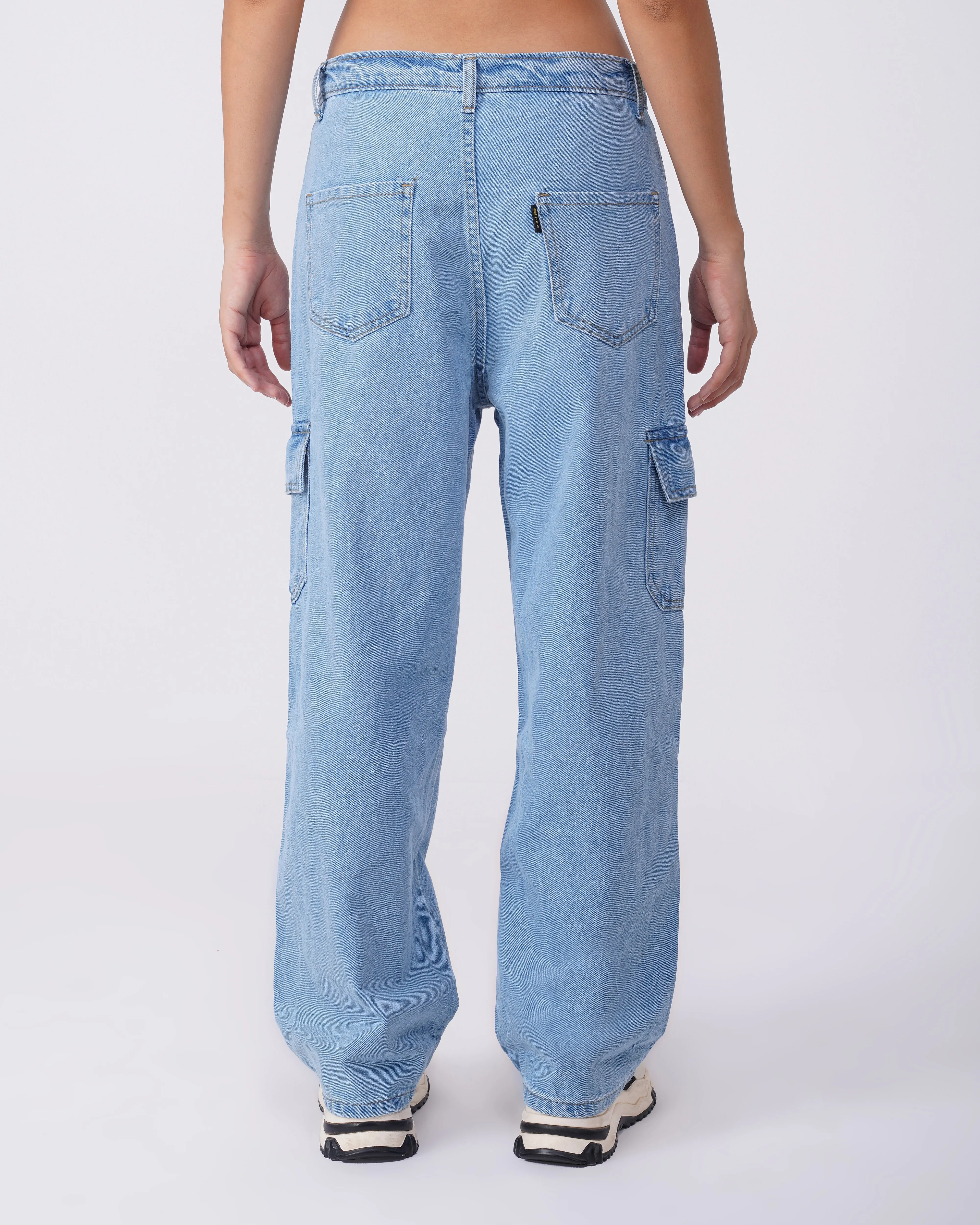 WASHED CARGO JEANS