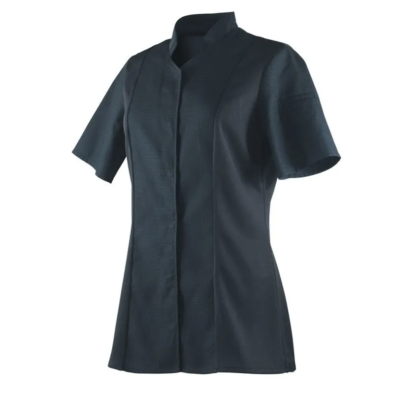 Women's Black Long Sleeve Kitchen Coat - ABELLA - ROBUR