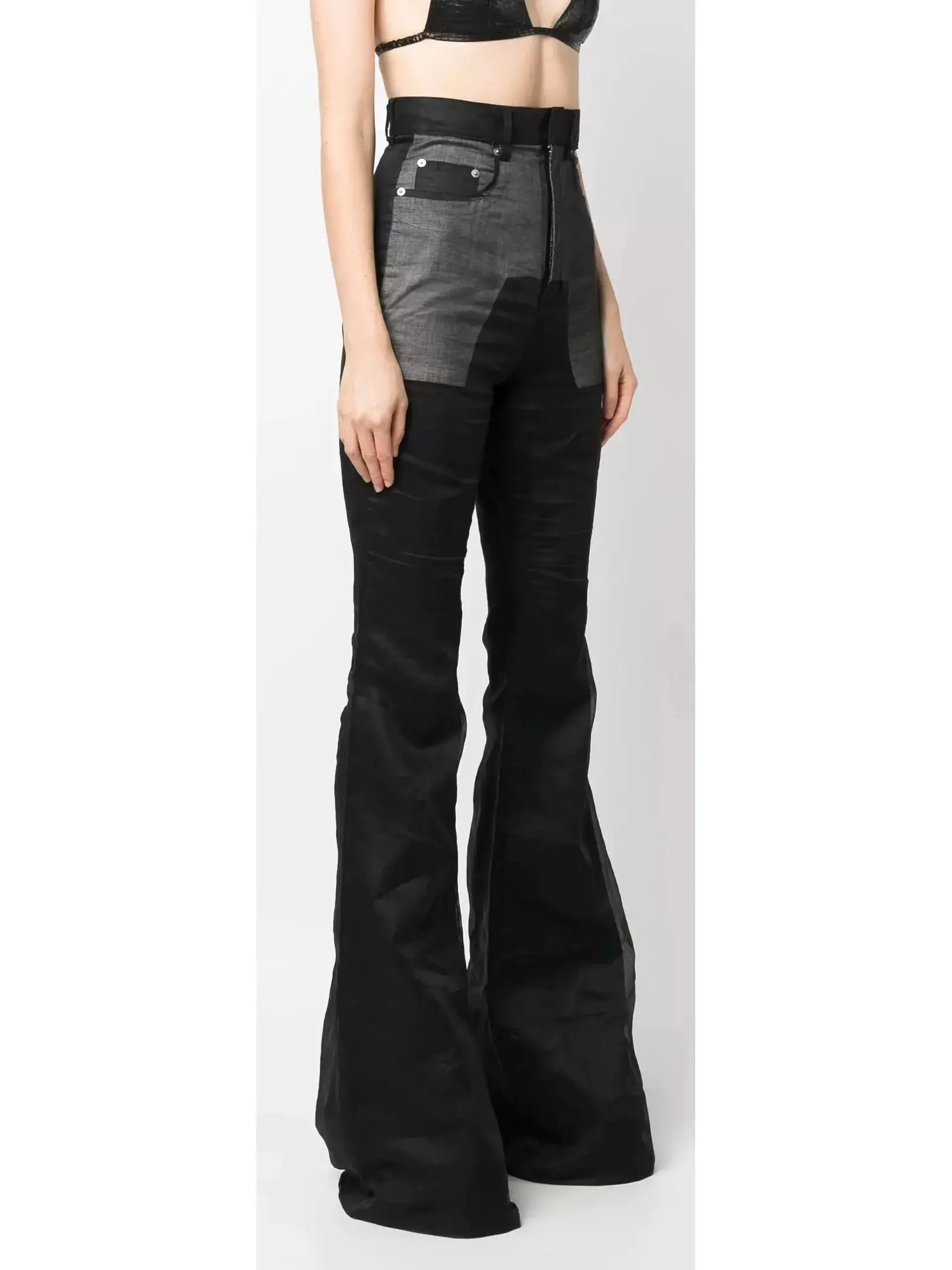 Women’s Bootcut High-Waisted Light Weight Bicolor Slim Fit Pants