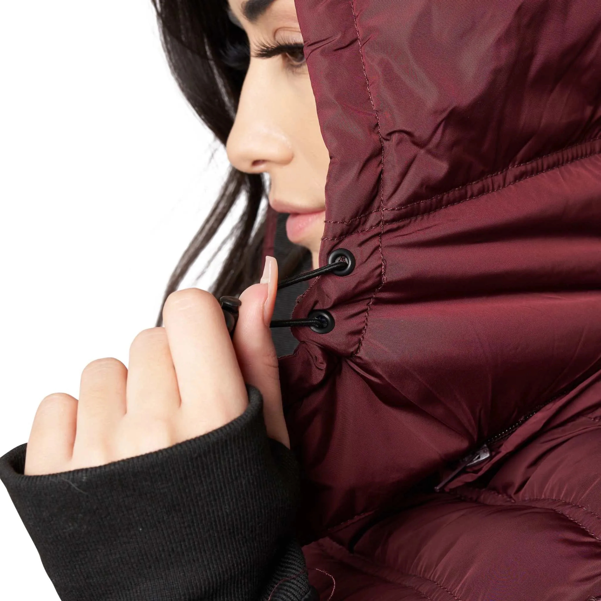 Women's Maxi Coat - Water-Resistant, Polar Fleece Lined, and Detachable Hood